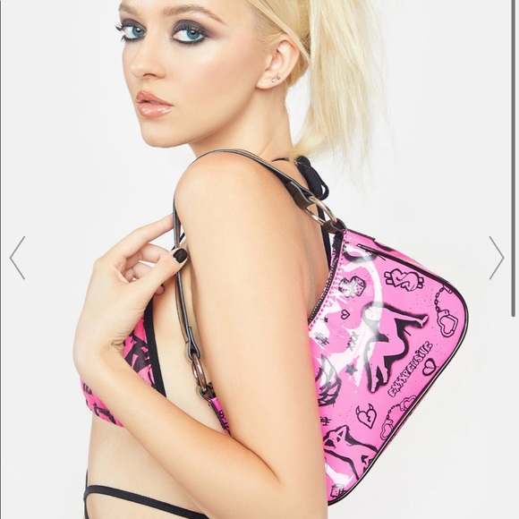 Dolls Kill Handbags - Hot pink purse from Dolls Kill